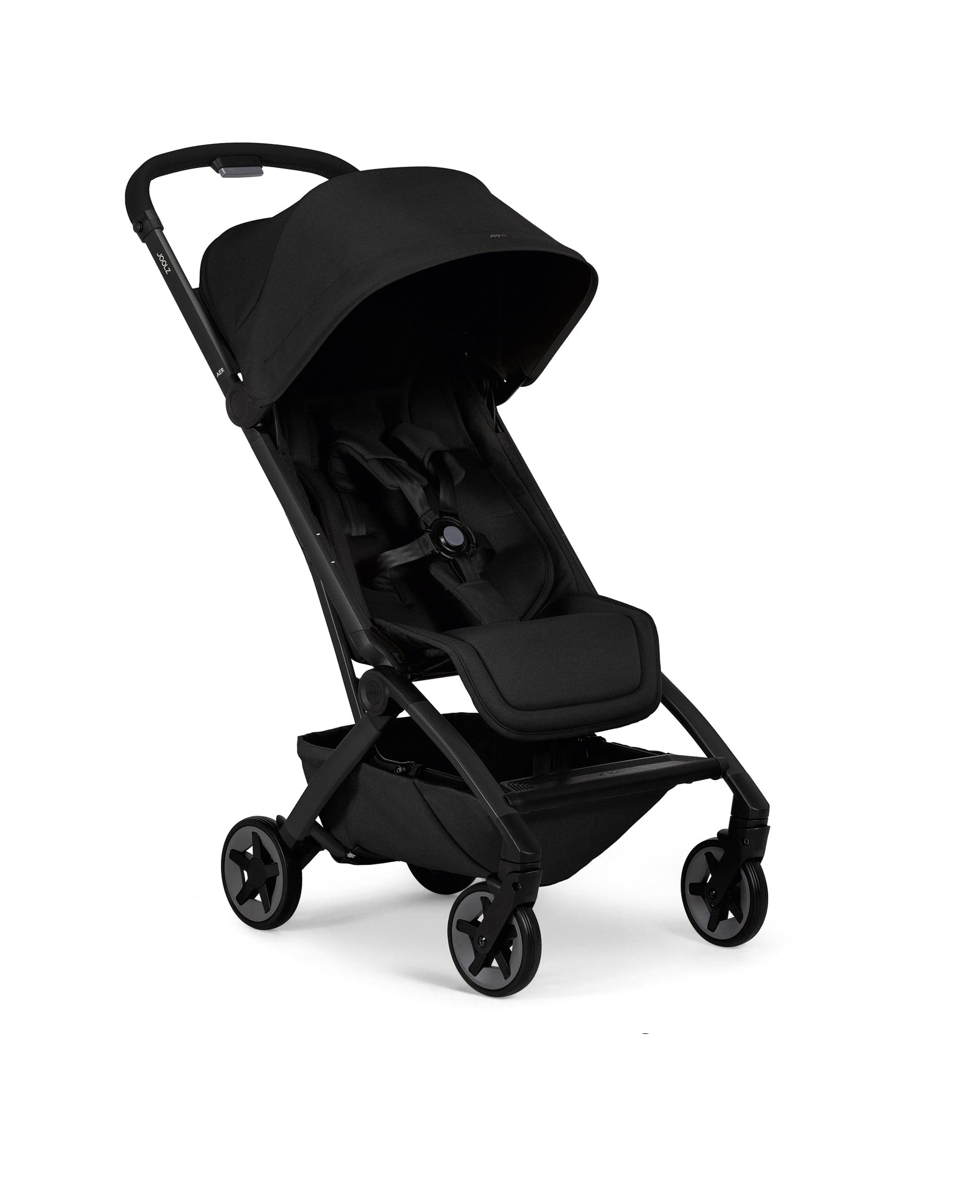 Joolz Aer2 Pushchair - Space Black Baby Stroller Travel System One‐Hand Fold & Lightweight Adjustable Recline Seat Foldable Best Pram/Buggy - 85cm x 45cm x 106.5cm
