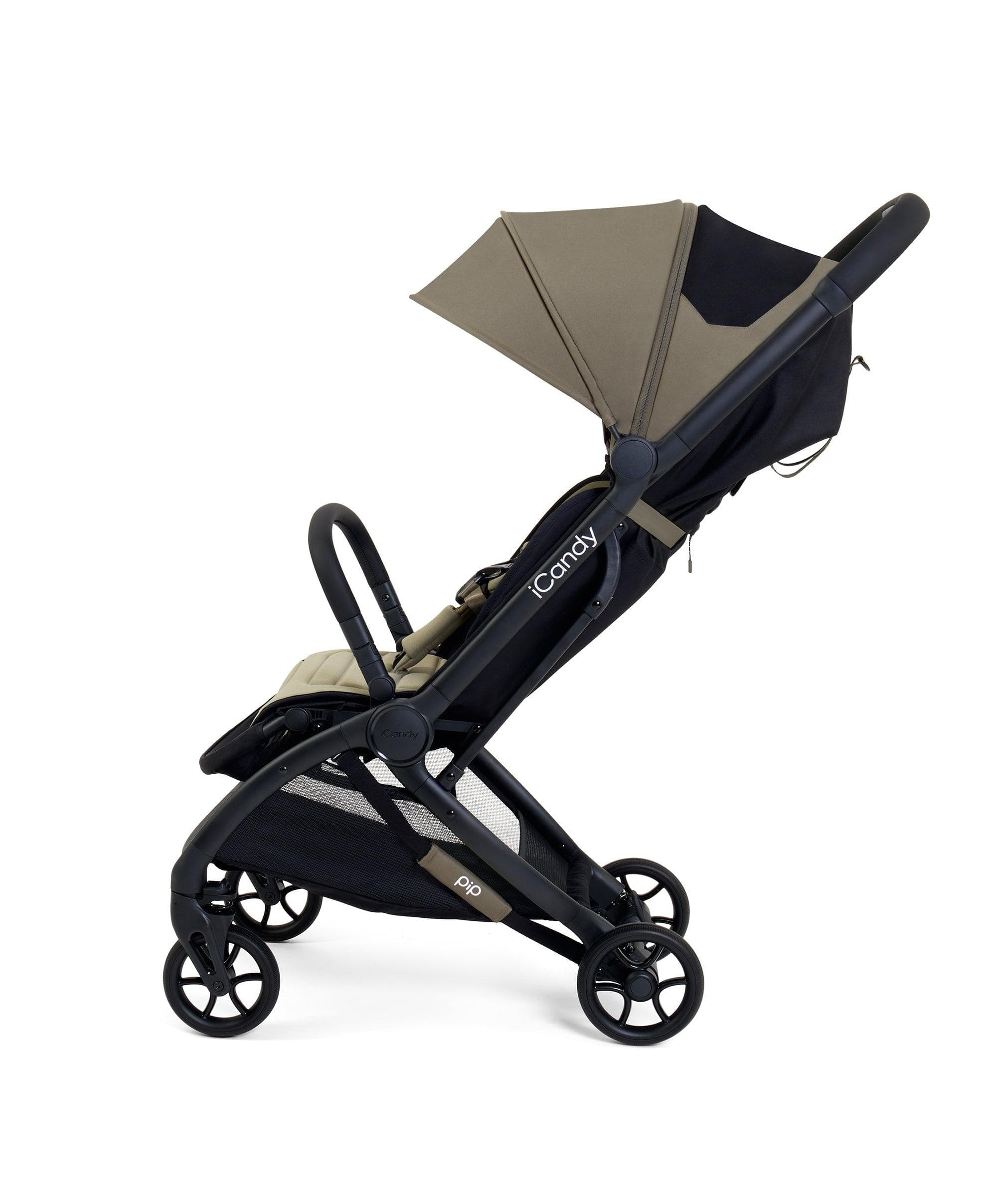 iCandy Pip Pushchair – Sage Lightweight 7kg Baby Travel Stroller IATA Cabin-Approved Newborn to 25kg One-Hand Fold, Lie-Flat Seat & Large Canopy - 104.5 x 44 x 67 cm