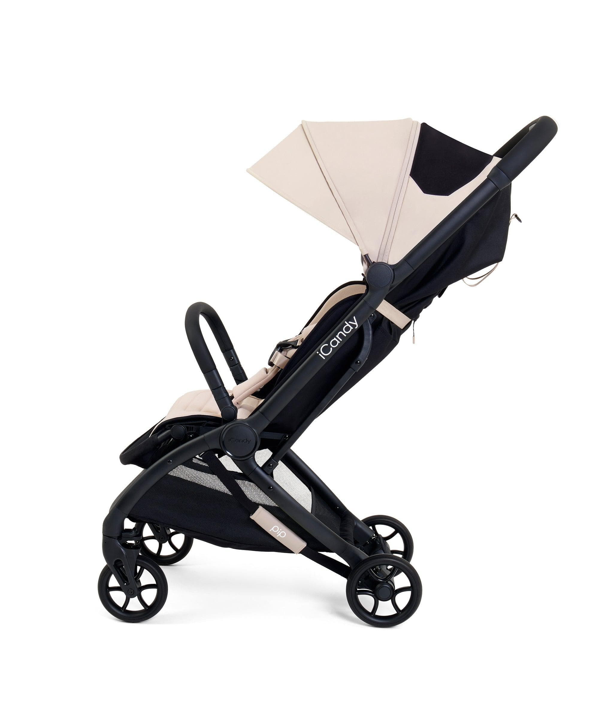 iCandy Pip Pushchair – Latte Lightweight 7kg Baby Travel Stroller IATA Cabin-Approved Newborn to 25kg One-Hand Fold, Lie-Flat Seat & Large Canopy - 104.5 x 44 x 67 cm